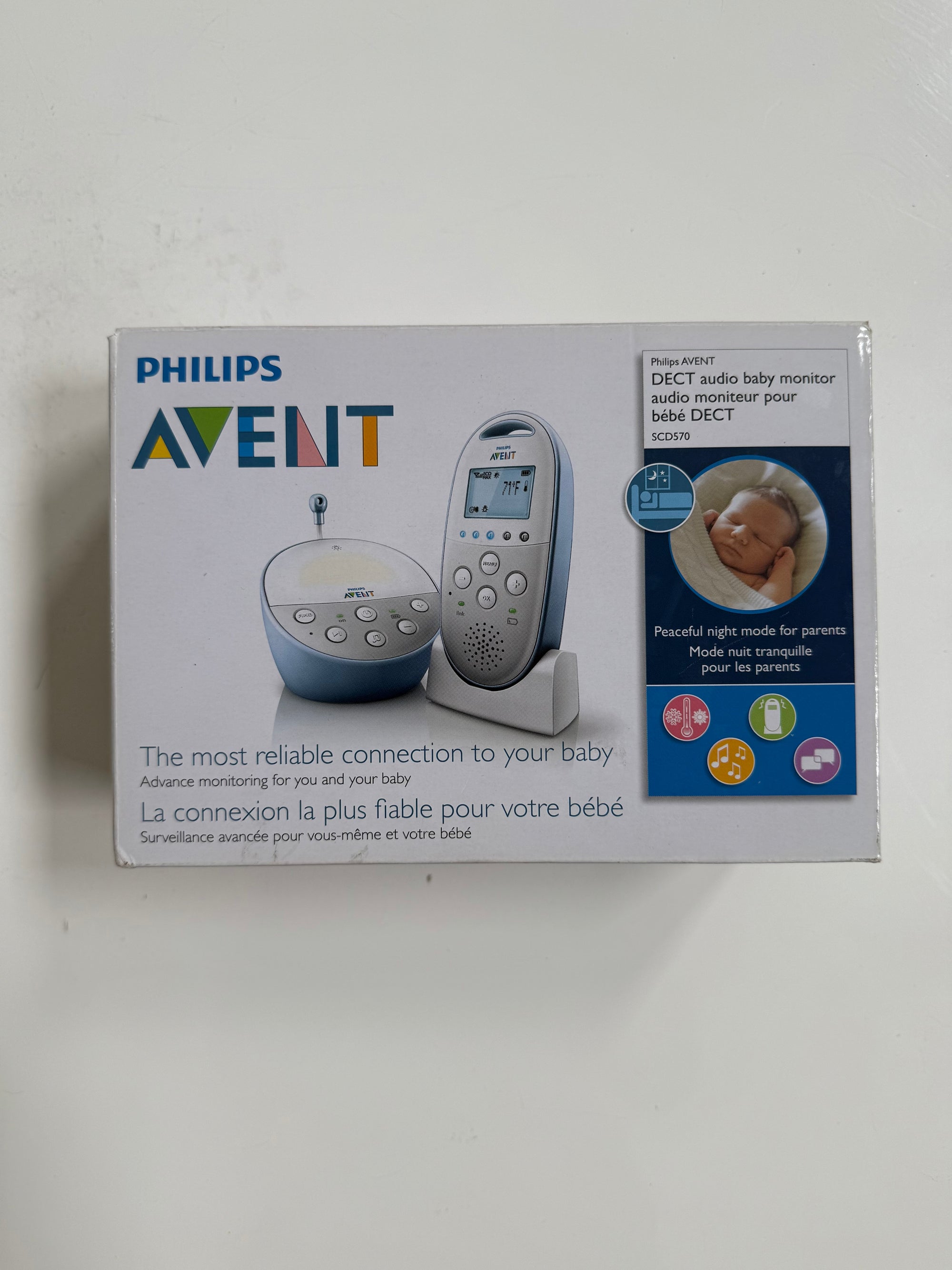 Philips Avent Baby Monitor With Temperature Sensor
